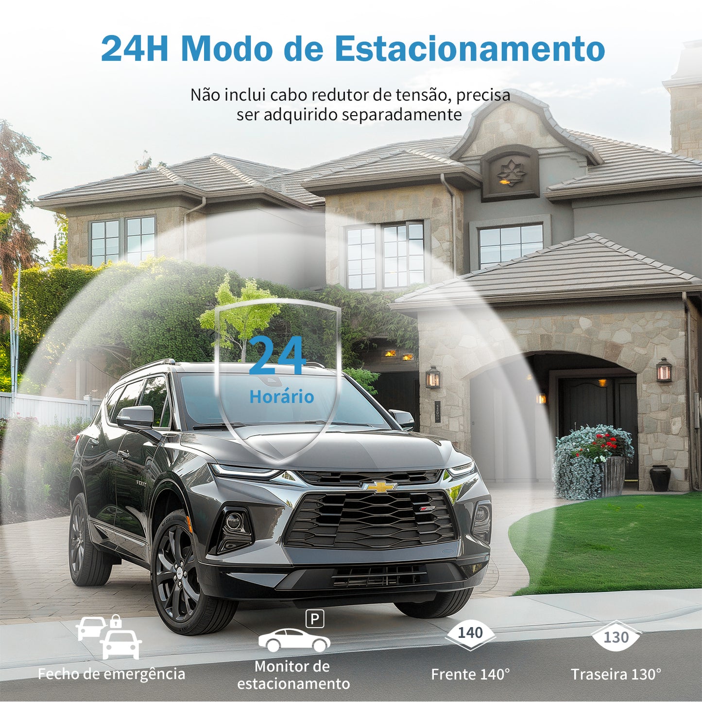 Camera Veicular Automotiva Dual Gravação Dashcam 32gb Wifi